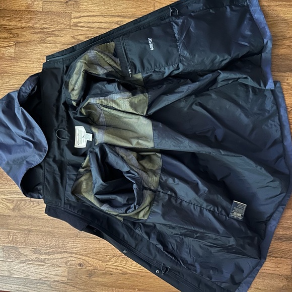 Eddie Bauer lot of 2 Dark Blue Gore tex parka 800fp StormDown - Picture 4 of 13